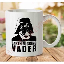 Darth Fucking Vader Iki Tarafı Baskılı Kupa Bardak Çok Renkli