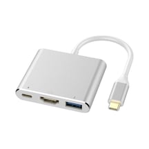 Apple Uyumlu MacBook Matebook Switch Tablet Telefon Hdmi Usb 3.0 Pd Şarj Type-c Çevirici