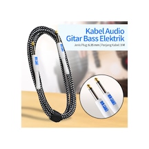 Enstruman Gitar Kablosu 3 Metre Ütü Kablo