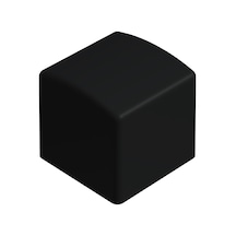 Cateksss 20x20 Mm Dış Profil Pabucu Siyah - 16 Lı Paket