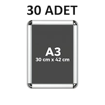 30 Adet A3 Alüminyum Çerçeve Rondo Köşe Aç Kapa Açılır Kapanır