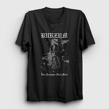 Presmono Unisex Viking Burzum T-shirt Siyah