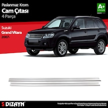 S-dizayn Suzuki Grand Vitara Krom Cam Çıtası 4 Prç. 2007-2014