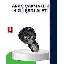 Nrzsnt 55w Hızlı Araç Şarj Cihazı Quick Charge 3.0 Ve Pd Destekli