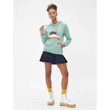 Koton Kadın Sweatshirt Mint Yeşili 4wal10047ık 24ky59000096 Y5947 Mint Yeşili