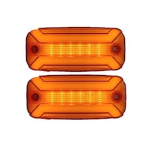 2 Adet Neon Ledli Yan Dorse Kasa Lambası 12-24 Volt Melek Kanadı