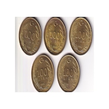 Türkiye 1988-89-90-91-92 Yılı Tedavül 100 Lira Çil Unc Koleksiyon Para