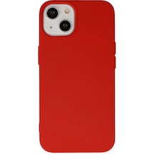 Apple İphone Uyumlu 14 Plus Kılıf Nano İçi Kadife Silikon - Kırmızı Çok Renkli