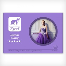 Rovi Dream Parlak Fotoğraf Kağıdı 240Gsm 50 Adet Reçineli A4