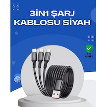 Diğer Evrensel 3 Başlıklı Şarj Kablosu İphone Huawei Samsung İçin
