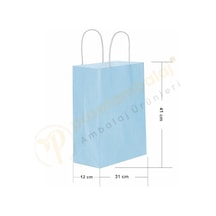 Mavi Kraft Çanta Büyük Boy 31x12x41 Cm 25 Adet