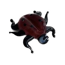 El Yapımı Mini Murano Cam Uğur Böceği Biblo A131-04