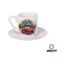 Cars Mcqueen Türk Kahvesi Fincanı 0112 Beyaz