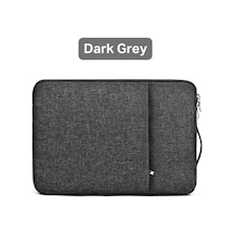 GubisiStore Koyu Gri-iç 375x270mm-Su Geçirmez Laptop Çantası Kol 12 13 15.6 Inç Dizüstü Bilgisayar Taşıma Çantası Dizüstü
