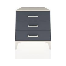Kronos Komodin 3 Çekmeceli 60x59x64 Aytaşı-antrasit Aytaşı