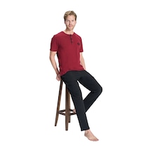Over Sleep By Poleren Over Sleep 2324 Erkek Büyük Beden Süprem Takım L-xl-2xl-3xl Bordo