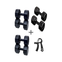 Ps Spor 3 Çift Dambıl Set 2 Kg + 6 Kg +10 Kg + Ayarlanabilir Sayaçlı El Yayı