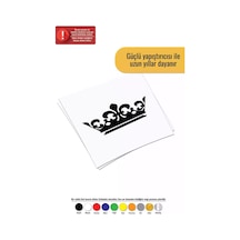 Kral Tacı - Araç, Oto, Laptop, Duvar Uyumlu Sticker 20 12 Cm