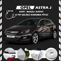 Opel Astra J Oto Araç Kapı Koruma Fitili 5metre Parlak Beyaz Renk
