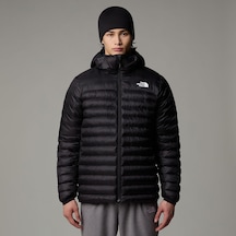 Siyah The North Face Erkek Kaz Tüyü Mont Terra Peak Hoodie Nf0a88 001