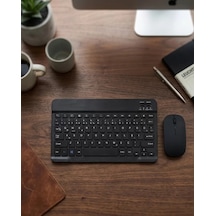 Wireless Klavye Mouse Seti Bluetooth Bağlantılı İnce Tasarım Sessiz Kullanım Mh-hs3114-8780