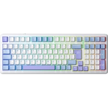 Aula F99 Mekanik Rgb Graywood V4 Switch 3 Modlu Kablosuz Makrolu Hot Swap Türkçe Q Klavye Mavi