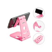 Masaüstü Telefon Tutucu Stand Katlanabilir Mobil Stand Pembe 519056414
