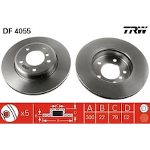 Bmw 320i E46 Fren Diski On 1998-2004 Trw Df4055 2adettir