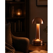 Dokunmatik Mantar Gece Lambası Bronz Led Masa Aydınlatması Diğer