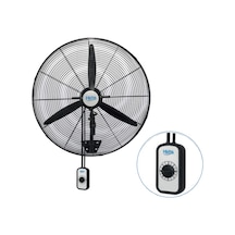 Hims 65cm 26inç Sanayi Tipi Duvar Tipi Kablolu Anahtarlı Vantilatör 190w Hef-da650