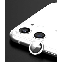 Ekılıf - Apple Uyumlu iPhone 12 Mini - Kamera Lens Koruyucu Cl-01 - Beyaz