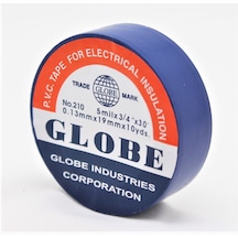 Globe Pvc Elektrik İzolasyon Bant "0.13x19x10yrds" Lacivert 10'lu Paket