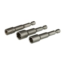 Manyetik Somun Adaptörü - 3 Lü Set 6,8,10x65 Mm 11
