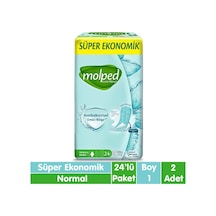 Molped Süper Ekonomik Antibakteriyel Ped Normal 2 x 24'lü