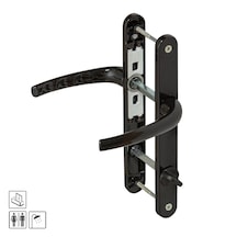 Pimapen Pvc Alüminyum Çift Taraflı Metal Kapı Kolu Wc Siyah