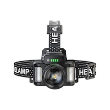 Novahub Süper Parlak 30w Led Sensör Fener, Dahili Pil, Usb Şarj, Su Geçirmez Kafa Lambası, 1500m Menzil, Çok Renkli, Ce Rohs Çok Renkli