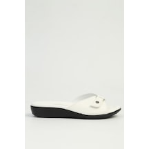 Pierre Cardin Beyaz Kadın Terlik Pc-7813