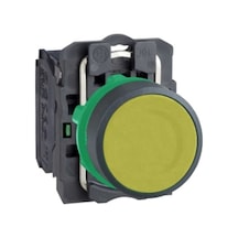 Schneider XB5AA5122 mm Yaylı Sarı Kumanda Butonu Plastik