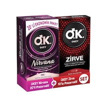Okey Nirvana Prezervatif 20'li + Zirve Prezervatif 10'lu