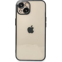 Newface Apple İphone 13 Kılıf Razer Lensli Silikon - Siyah