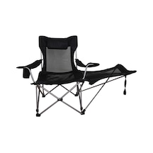 FUNKY CHAIRS Lazy 3 Plus Yatabilen Kamp Sandalyesi Siyah