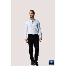İgs Lacivert Gri Bağcıklı Smart Casual Dynamic Fit Pantolon-26041
