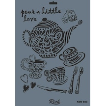 Rich New Seri N-200 Stencil 35X25 Cm