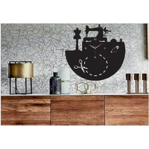 Tekstil Sektörü Temalı Dekoratif Ahşap Duvar Saati (548316902) Ahşap