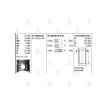 GOETZE ISS 14-21460-0 Gömlek Isuzu Nkr55 93Mm 8971766830