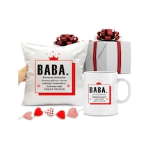 Baba Anlamlı Kupa Bardak Ve Yastık Seti (494152013)