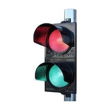 300 mm Power Ledli Kırmızı Yeşil İkili Sinyal Verici, Trafik Lambası-3022 - 24 VAC