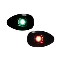 MICRO LED 12 İskeleSancak 112.5° Feneri,Yüzey mon., Set, Siyah Göv.,deliksiz