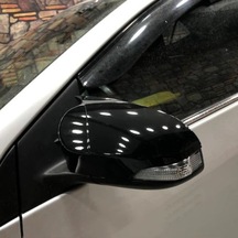 Toyota Uyumlu Yaris 2012-2015 Batman Yarasa Ayna Kapağı Piano Black Abs Plastik Batman