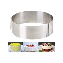 Narkalıp Yuvarlak Ayarlı Kek Kalıb 16-30 CM Derilik 6 CM N01K01